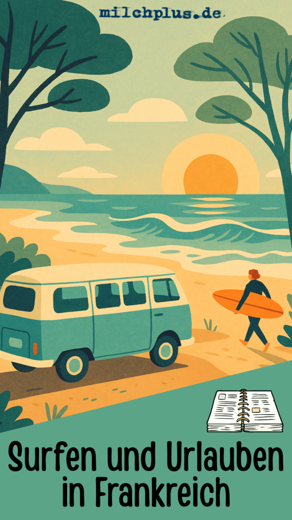 Surfen in Frankreich: Pinterest Pin 1