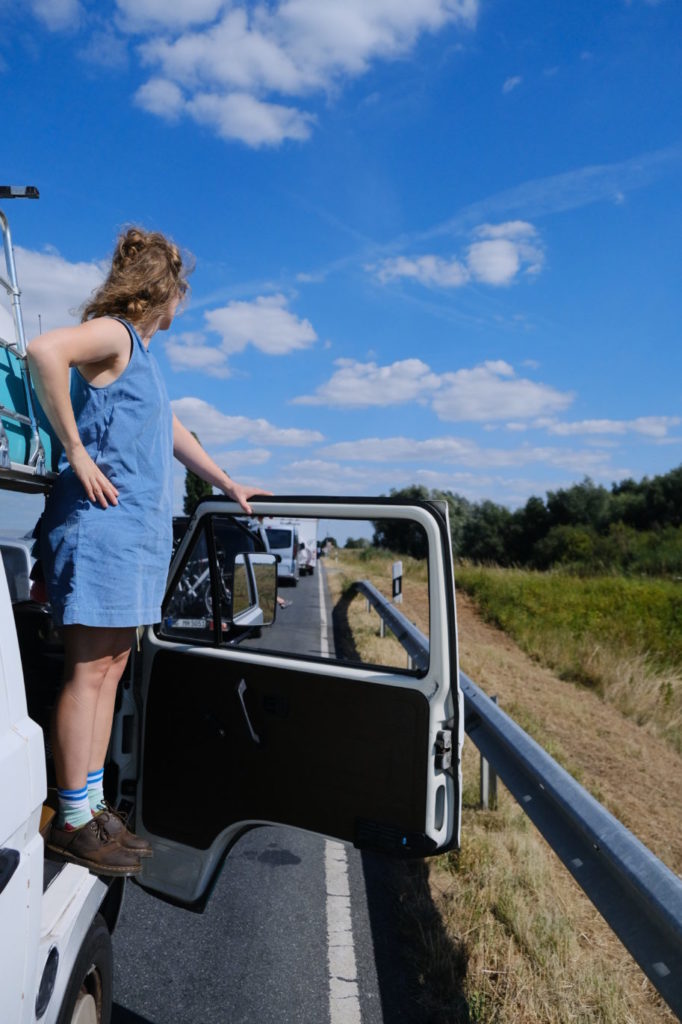 Dänemark Roadtrip: Warten auf die Elbfähre