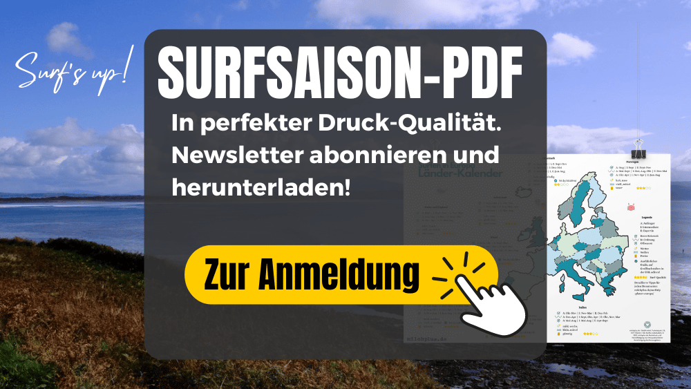 Surfen in Moliets: Unser Surfkalender als PDF zum Ausdrucken