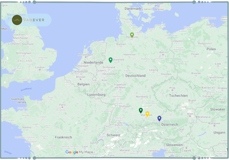 Vanever im Test: Die Standorte