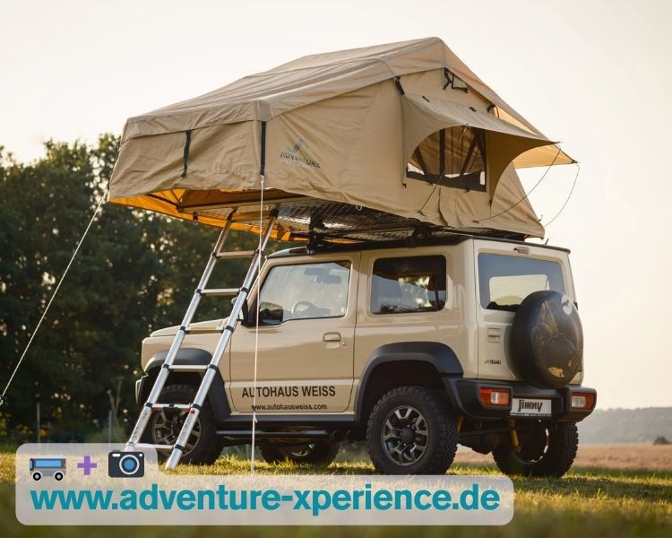 Kleine Camper: Ein Suzuki Jimny mit Dachzelt