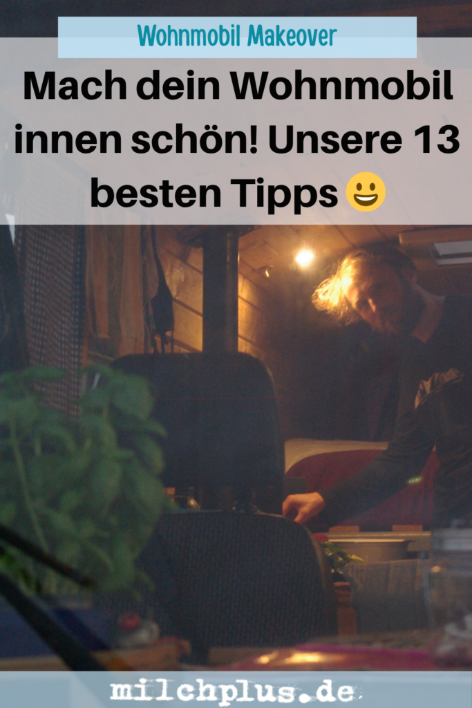 Wohnmobil innen pimpen: ein Pin für Pinterest