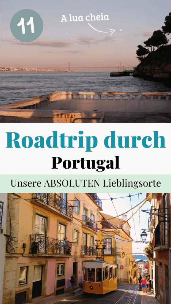 Roadtrip durch Portugal: Eine Collage zum merken auf Pinterest